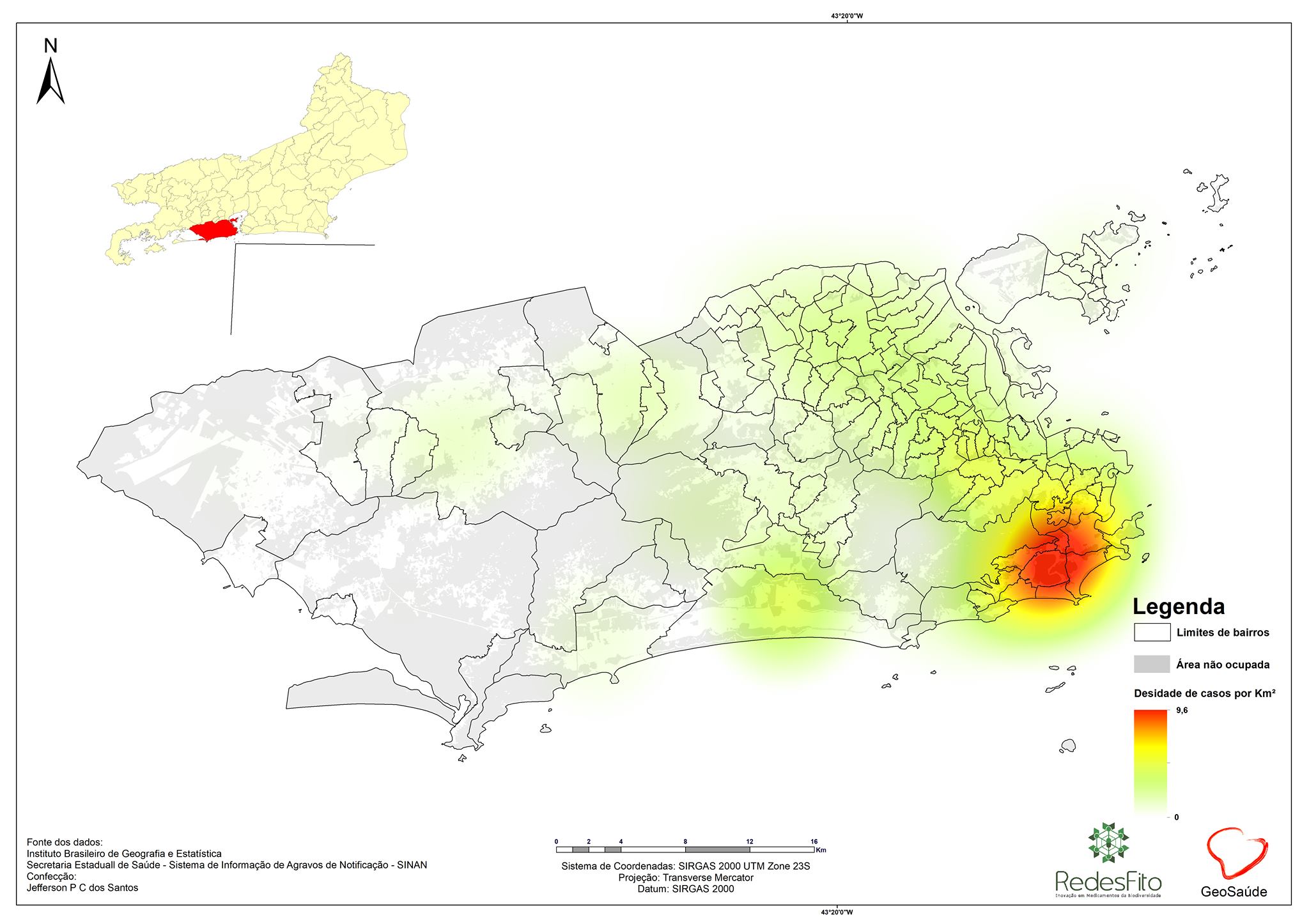 Mapa De Densidade De Casos Confirmados De Covid 19 Na Cidade Do Rio De Janeiro