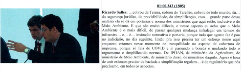 Ricardo Salles comete sincericídio e sugere uso da COVID-19 para ...